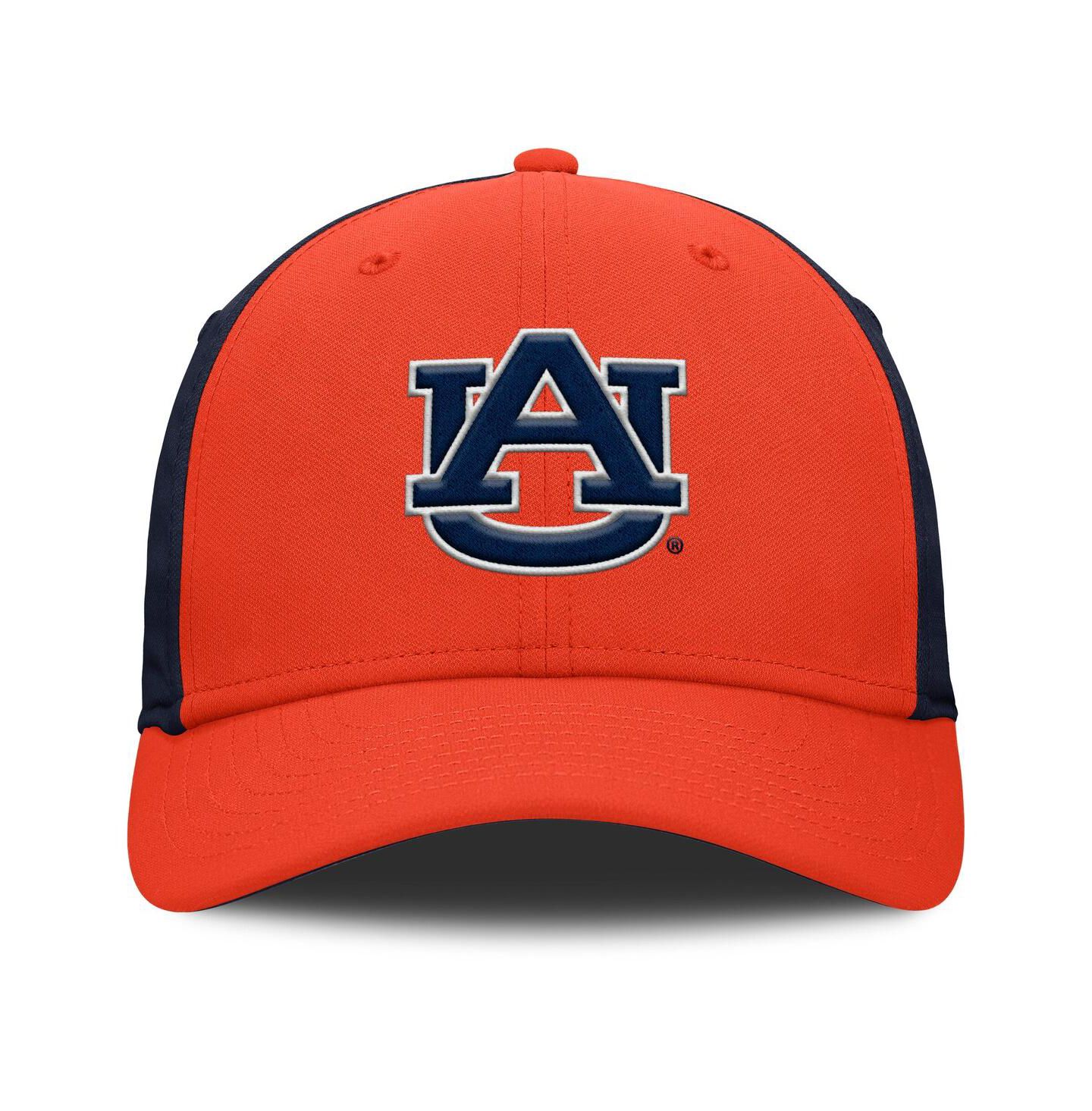 Мужская кепка Nike Orange/Navy Auburn Tigers 2025 Sideline Rise Local Dri-FIT Flex Hat — фото 2