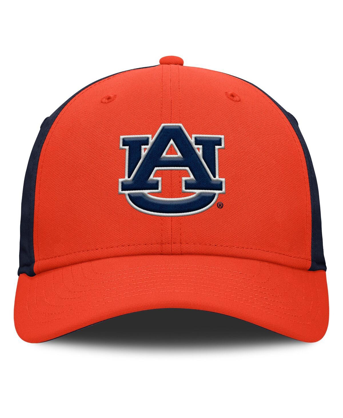 Nike Men's Orange/navy Auburn Tigers 2025 Sideline Rise Local Dri-fit Flex Hat In Multi