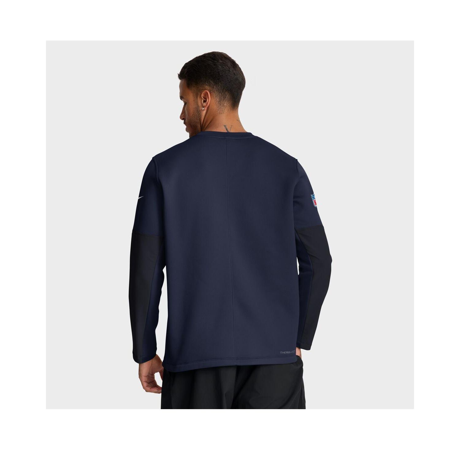 Men's College Navy Seattle Seahawks Sideline Scripted to Win Performance Long Sleeve T-Shirt