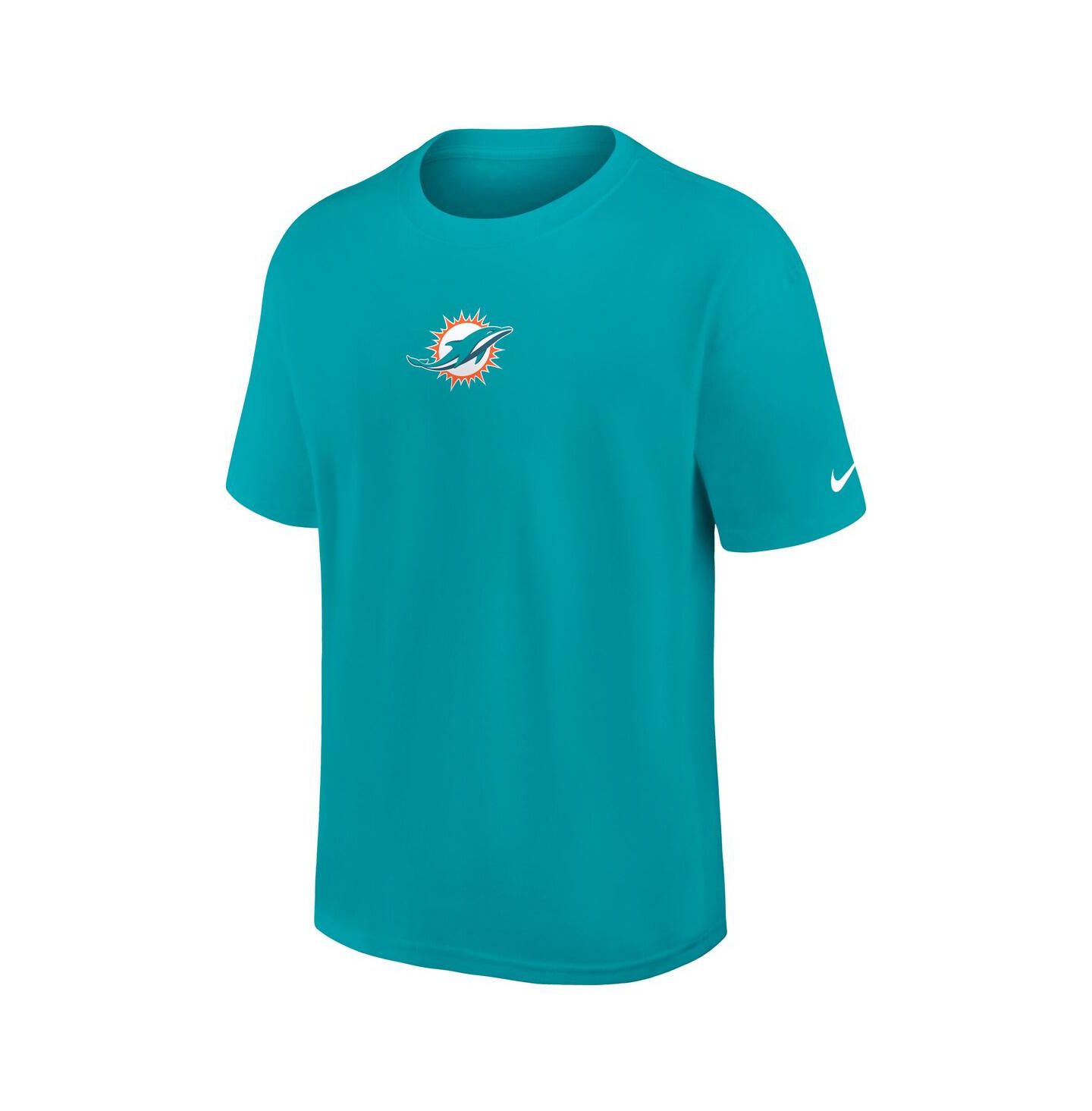 Мужская футболка Nike Aqua Miami Dolphins Dominate the Game Essential Max90 — фото 3