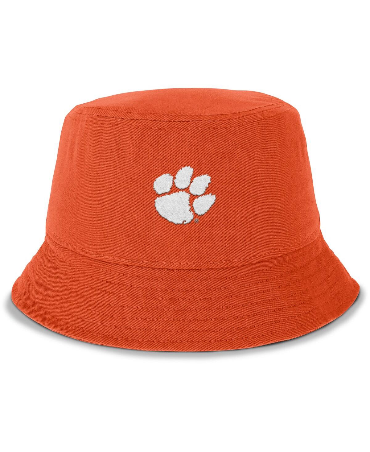 Nike Orange Clemson Tigers Apex Primetime Bucket Hat In Burgundy