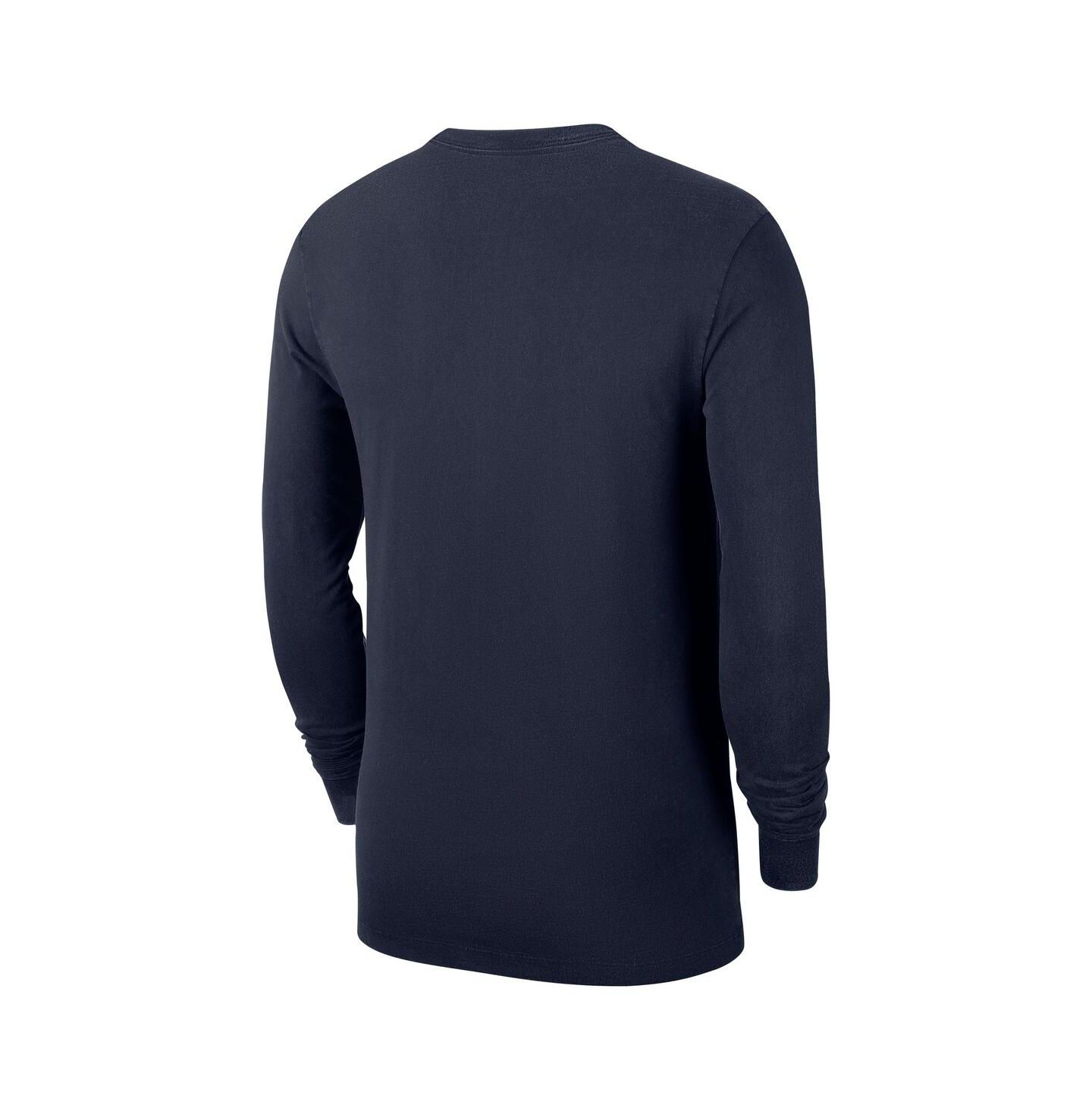 Мужская футболка Nike Navy Minnesota Timberwolves Authentic Long Sleeve Practice — фото 3
