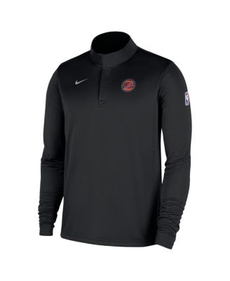 Men's Black New York Knicks 2025/26 Authentic Coaches Quarter-Zip Pullover Jacket