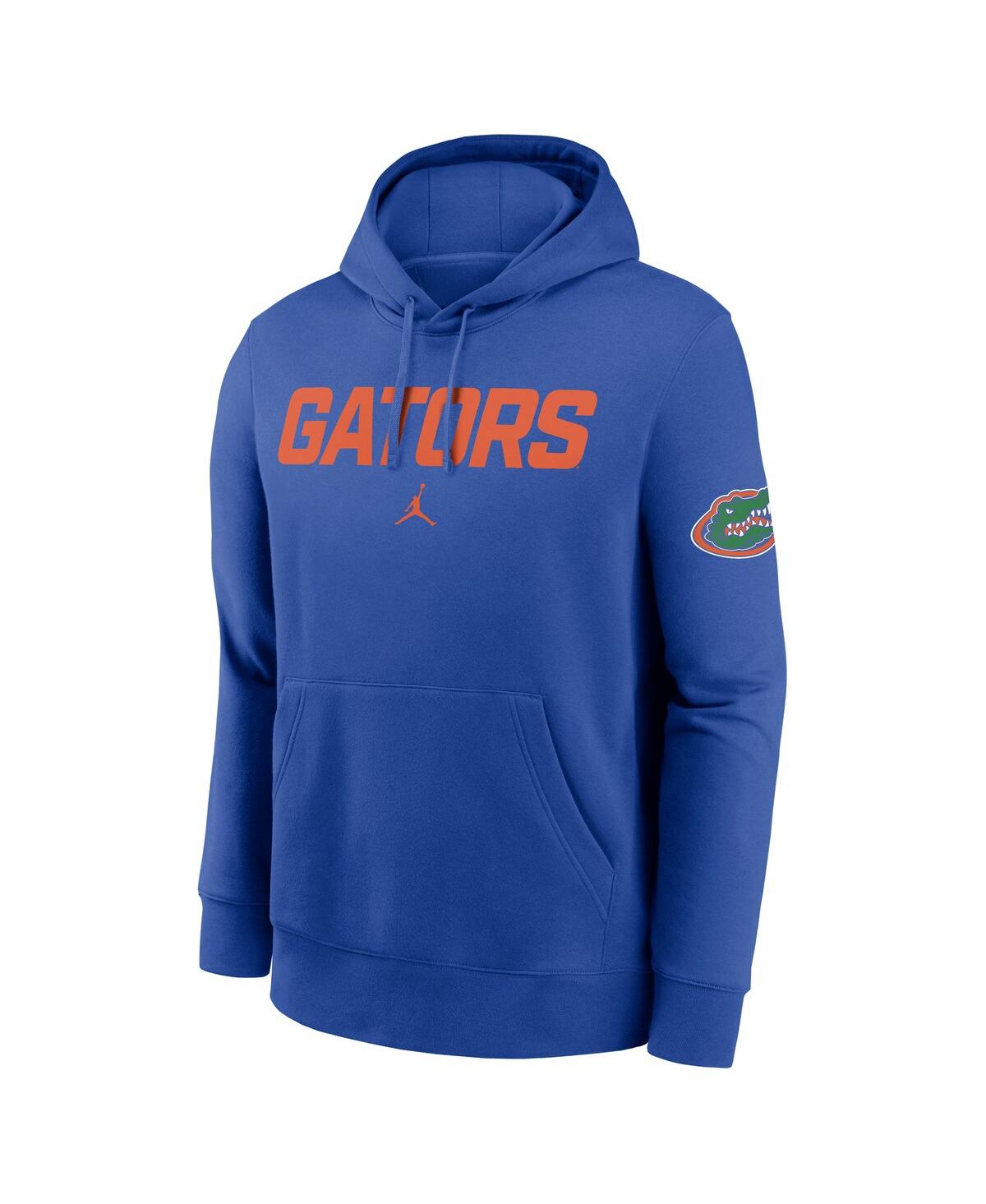 Jordan Men's Royal Florida Gators Nickname Club Fleece Pullover Hoodie In Blue