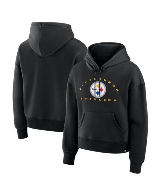 Fanatics - Women's Black Pittsburgh Steelers Eligible Receiver Legacy Pullover Hoodie