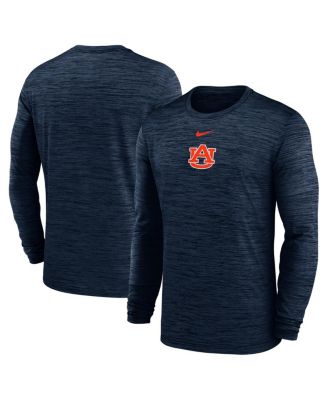 Men's Navy Auburn Tigers 2025 Sideline Velocity Dri-FIT Long Sleeve T-Shirt