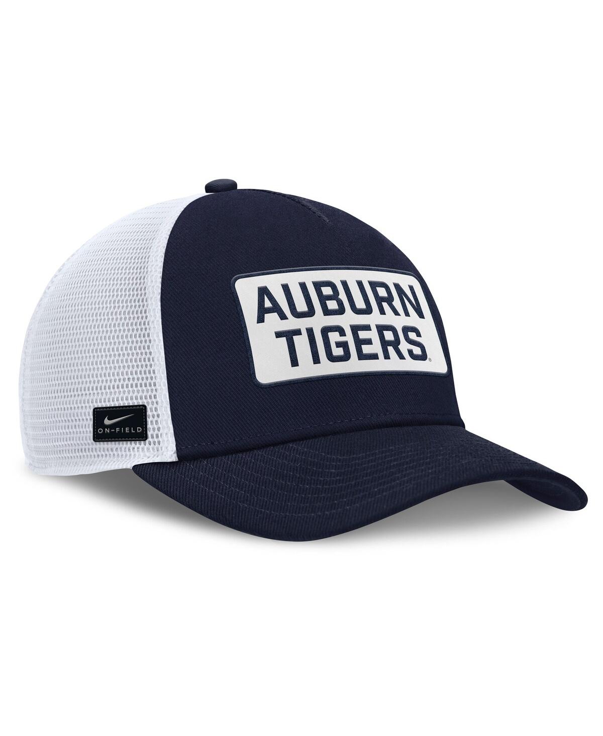 Nike Navy Auburn Tigers 2025 On-field Club Adjustable Trucker Hat In Blue