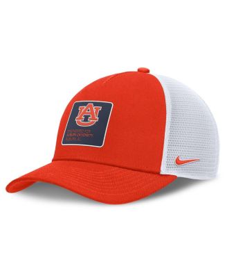 Nike - Men's Orange Auburn Tigers 2025 On-Field Rise Engineered Dri-FIT Trucker Adjustable Hat