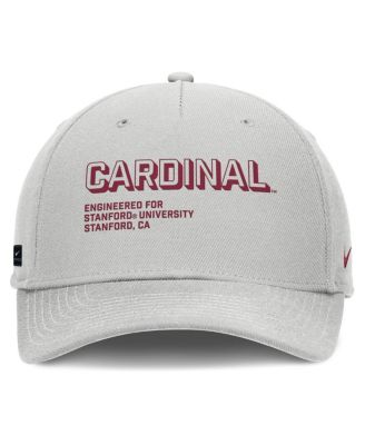 Men's Gray Stanford Cardinal 2025 Sideline Dust Pinched Rise Adjustable Hat
