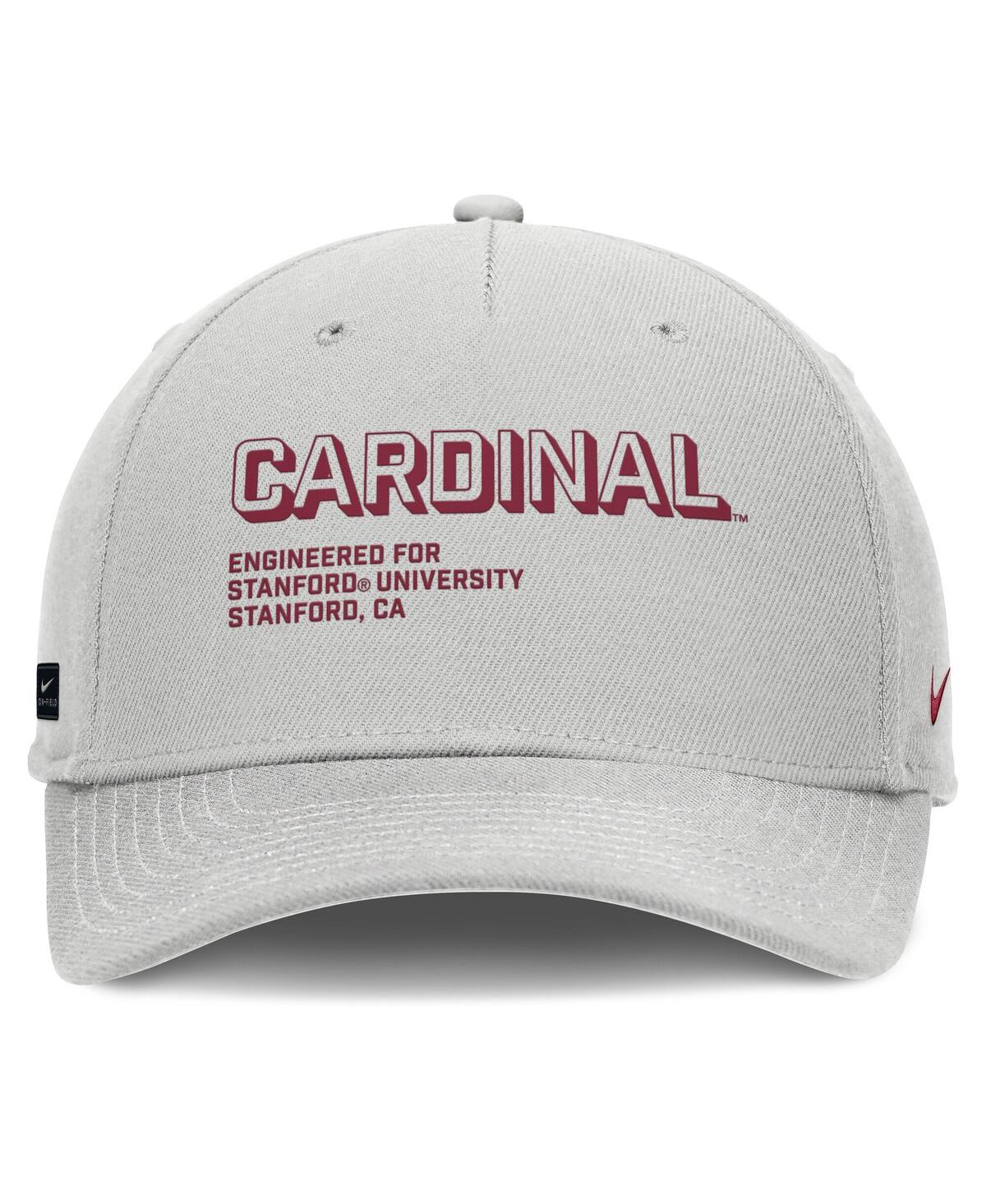 Nike Gray Stanford Cardinal 2025 Sideline Dust Pinched Rise Adjustable Hat In Gray