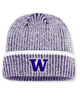 Fanatics - Men's Purple/White Washington Huskies Haze Cuffed Knit Hat