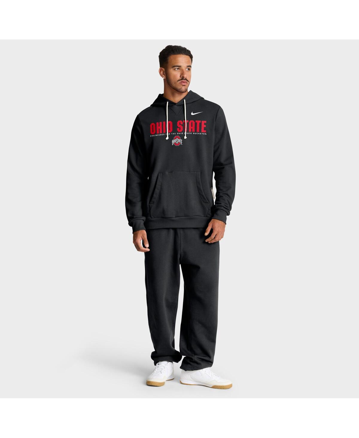 Nike Black Ohio State Buckeyes 2025 Sideline Standard Issue Dri-fit Hoodie In Black