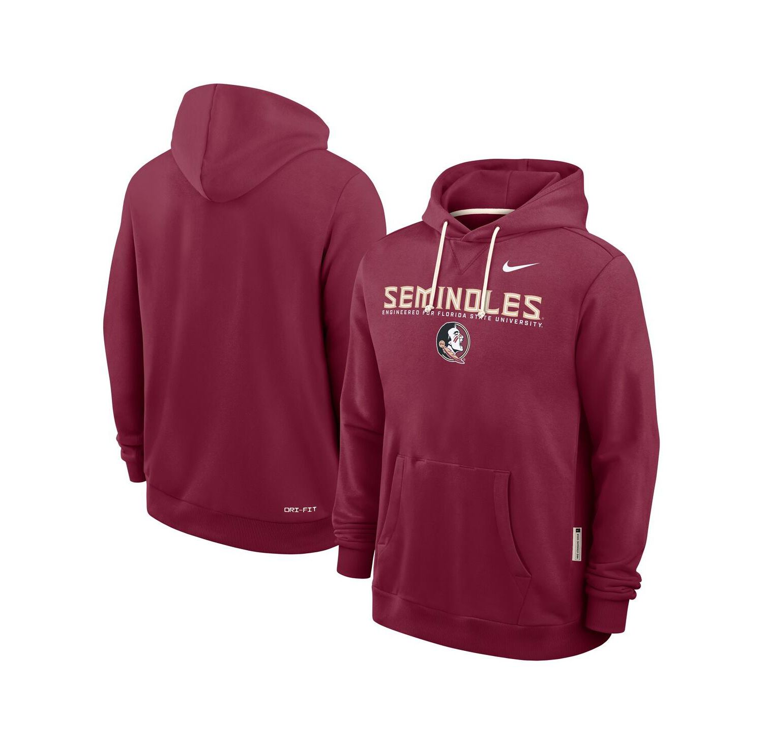 Men's Garnet Florida State Seminoles 2025 Sideline Standard Issue Dri-FIT Hoodie