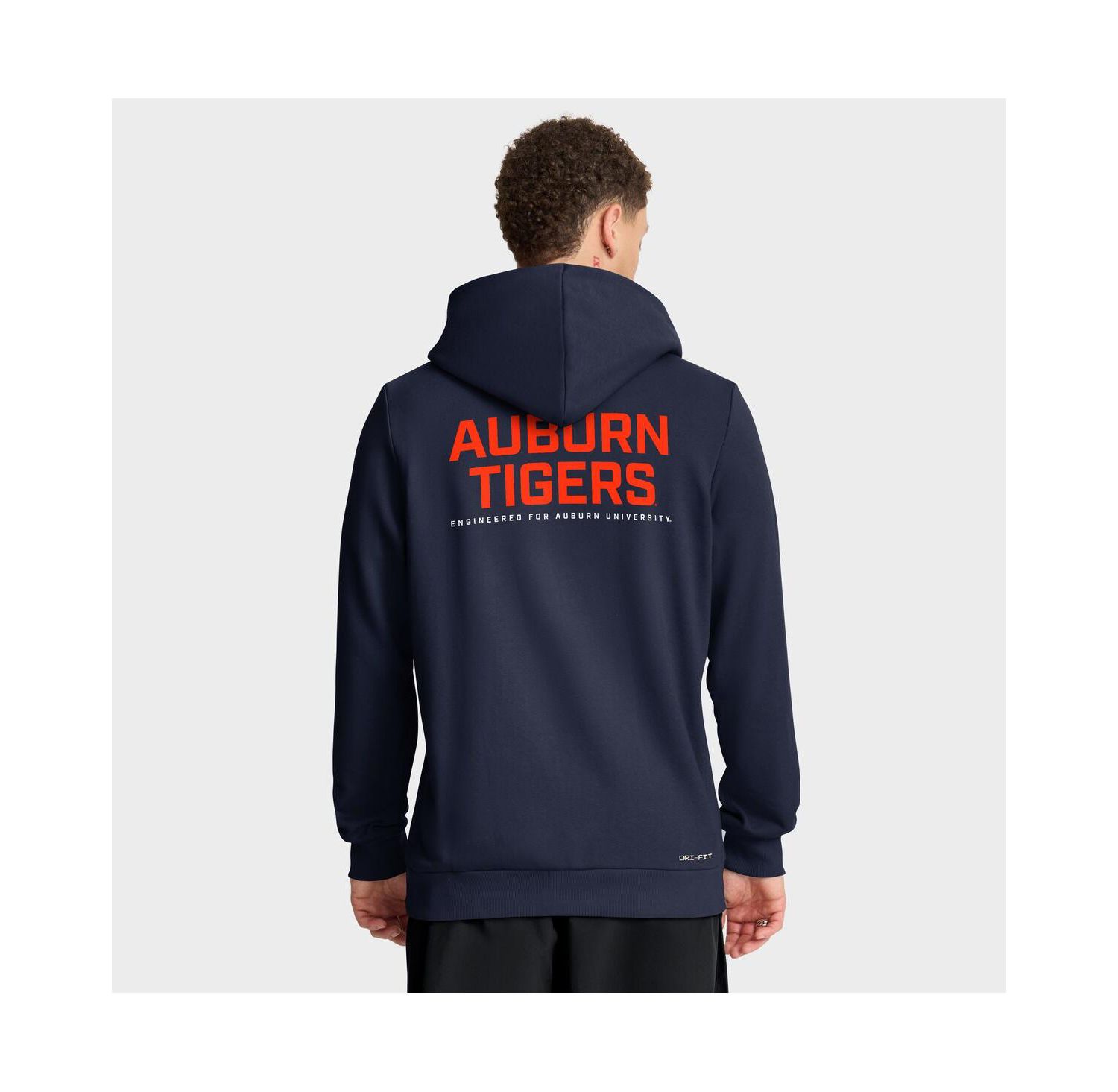 Men's Navy Auburn Tigers 2025 Sideline Standard Issue Dri-FIT Full-Zip Hoodie