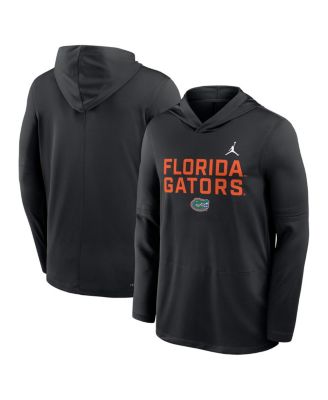 Men's Black Florida Gators 2025 Sideline Performance Long Sleeve Hoodie T-Shirt
