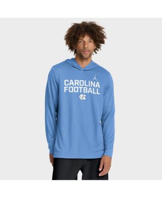 Jordan - Men's Carolina Blue North Carolina Tar Heels 2025 Sideline Performance Long Sleeve Hoodie T-Shirt