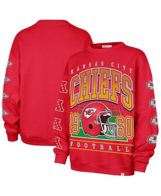 '47 Brand - Women's Red Kansas City Chiefs Go Big Oversized Pullover Sweatshirt