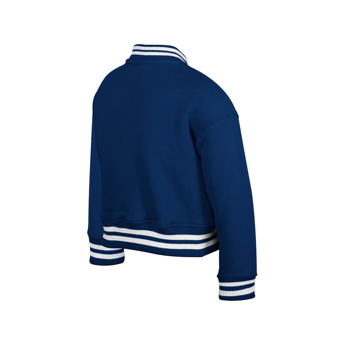 New Era Big Boys And Girls Navy Chicago Bears Chenille Applique Fleece Full-snap Jacket In Multi