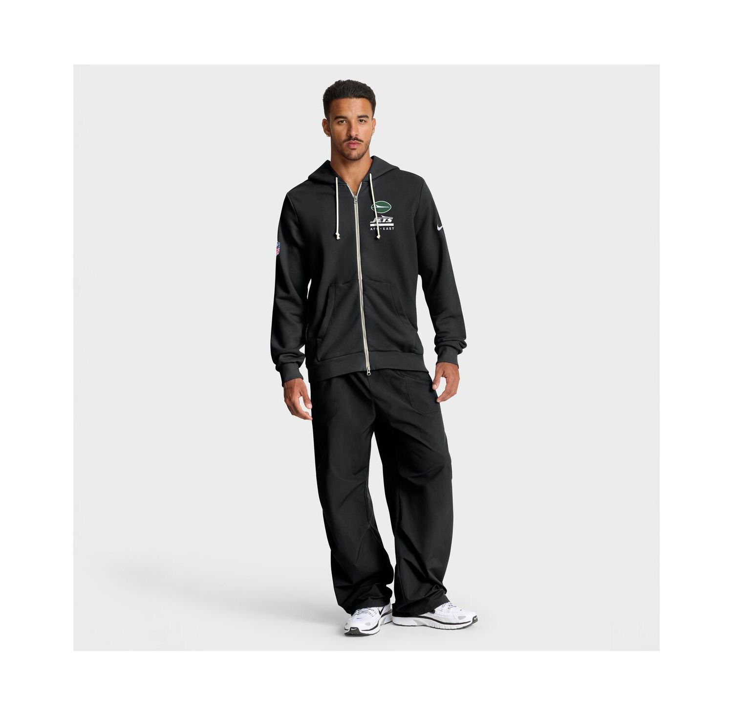 Men's Black New York Jets Sideline Standard Issue Utility Player Dri-FIT Full-Zip Hoodie