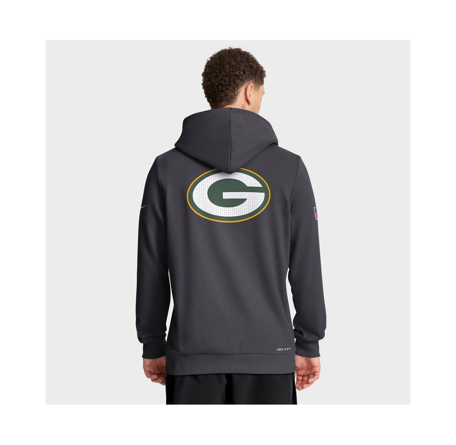 Men's Anthracite Green Bay Packers Sideline Standard Issue Utility Player Dri-FIT Full-Zip Hoodie