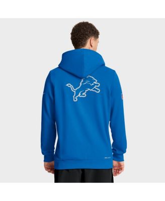 Men's Blue Detroit Lions Sideline Standard Issue Utility Player Dri-FIT Full-Zip Hoodie