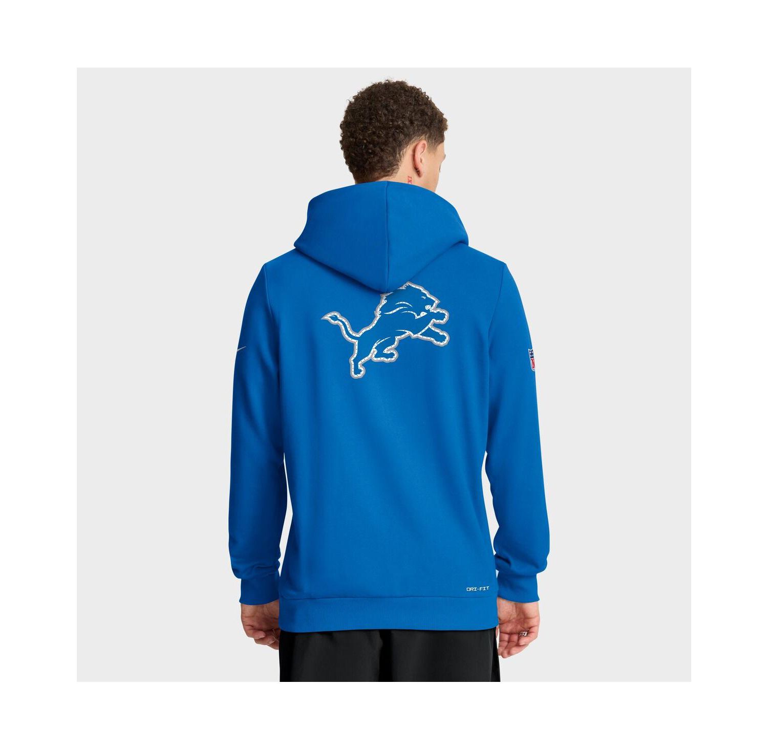 Men's Blue Detroit Lions Sideline Standard Issue Utility Player Dri-FIT Full-Zip Hoodie