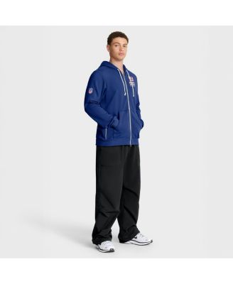 Men's Royal New York Giants Sideline Standard Issue Utility Player Dri-FIT Full-Zip Hoodie