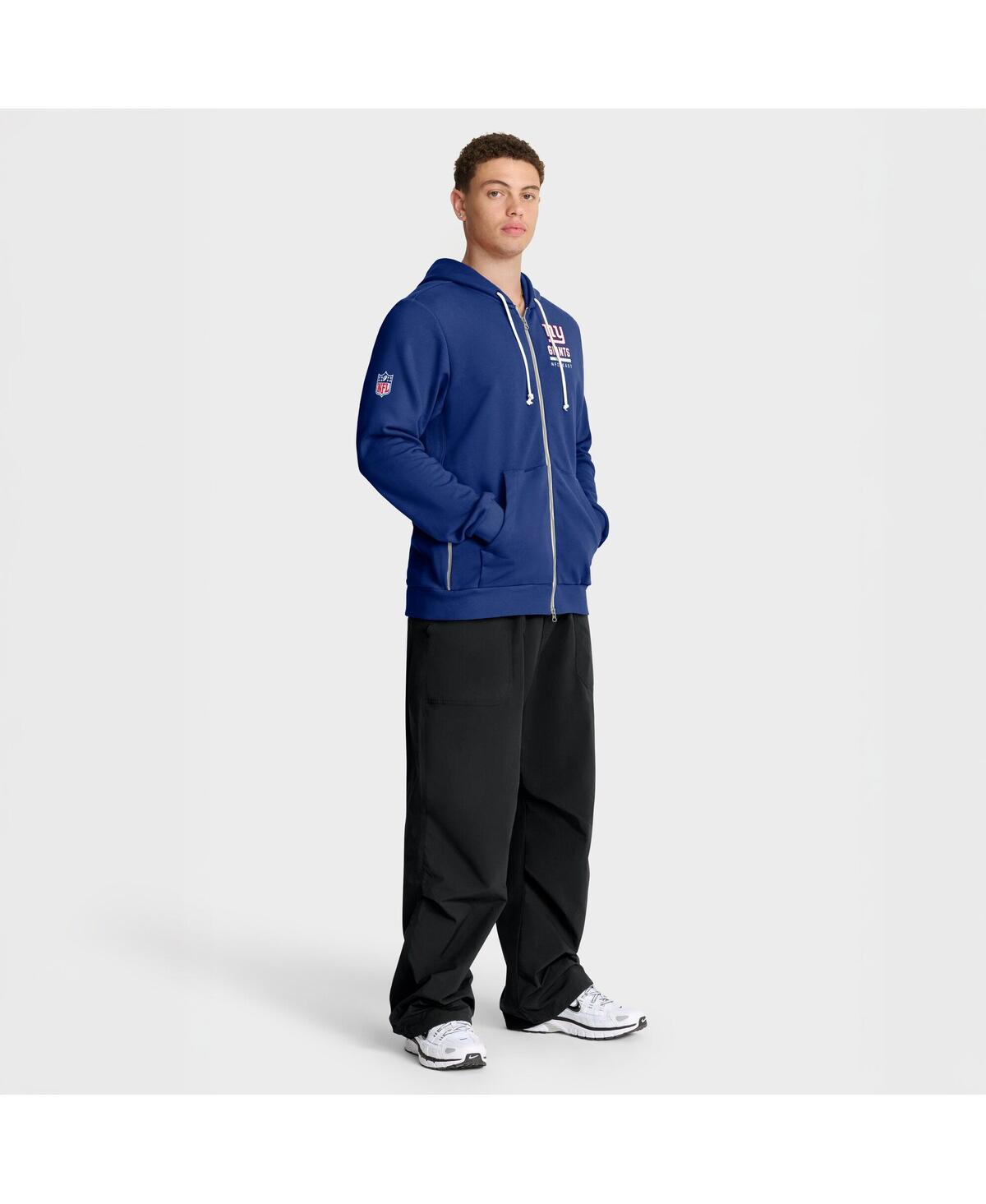 Nike Royal New York Giants Sideline Standard Issue Utility Player Dri-fit Full-zip Hoodie In Blue