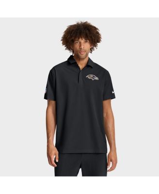 Nike - Black Baltimore Ravens Sideline City Pride Woven Performance Polo Shirt