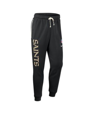 Men's Black New Orleans Saints Sideline Standard Issue Ground Game Dri-FIT Taper Pants