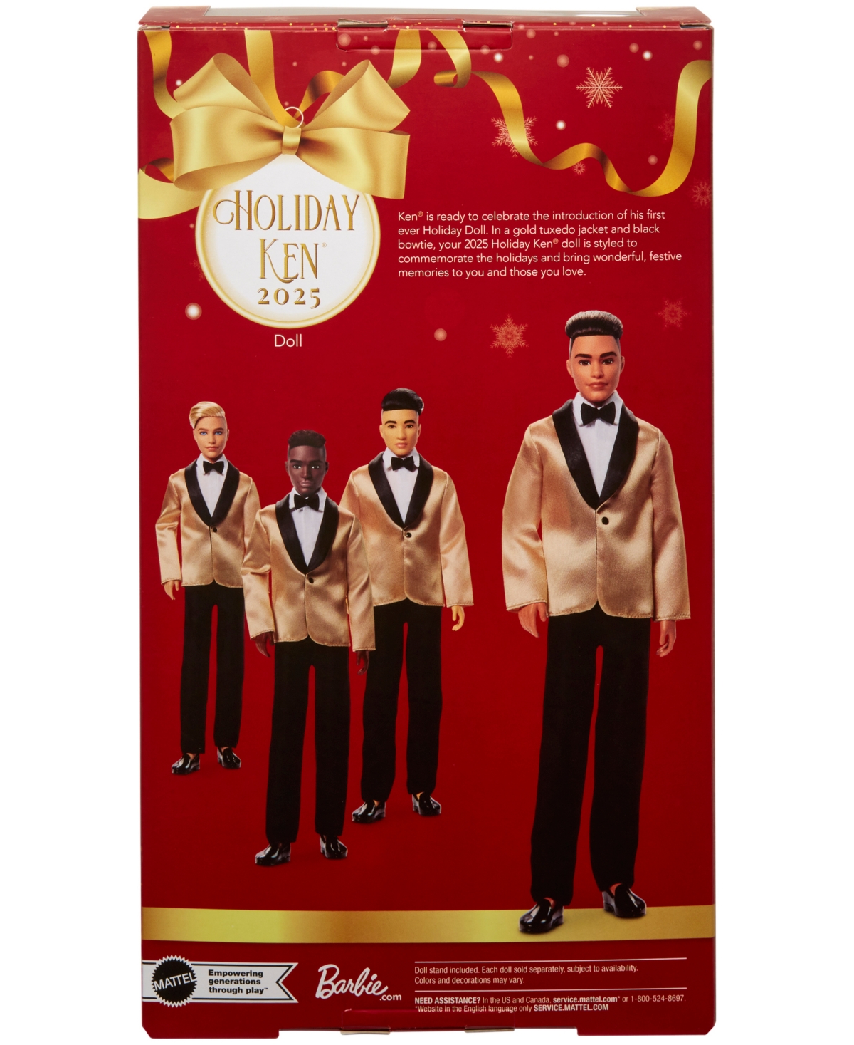 Barbie 2025 Holiday Ken Doll With Light Brown Hair In Multi