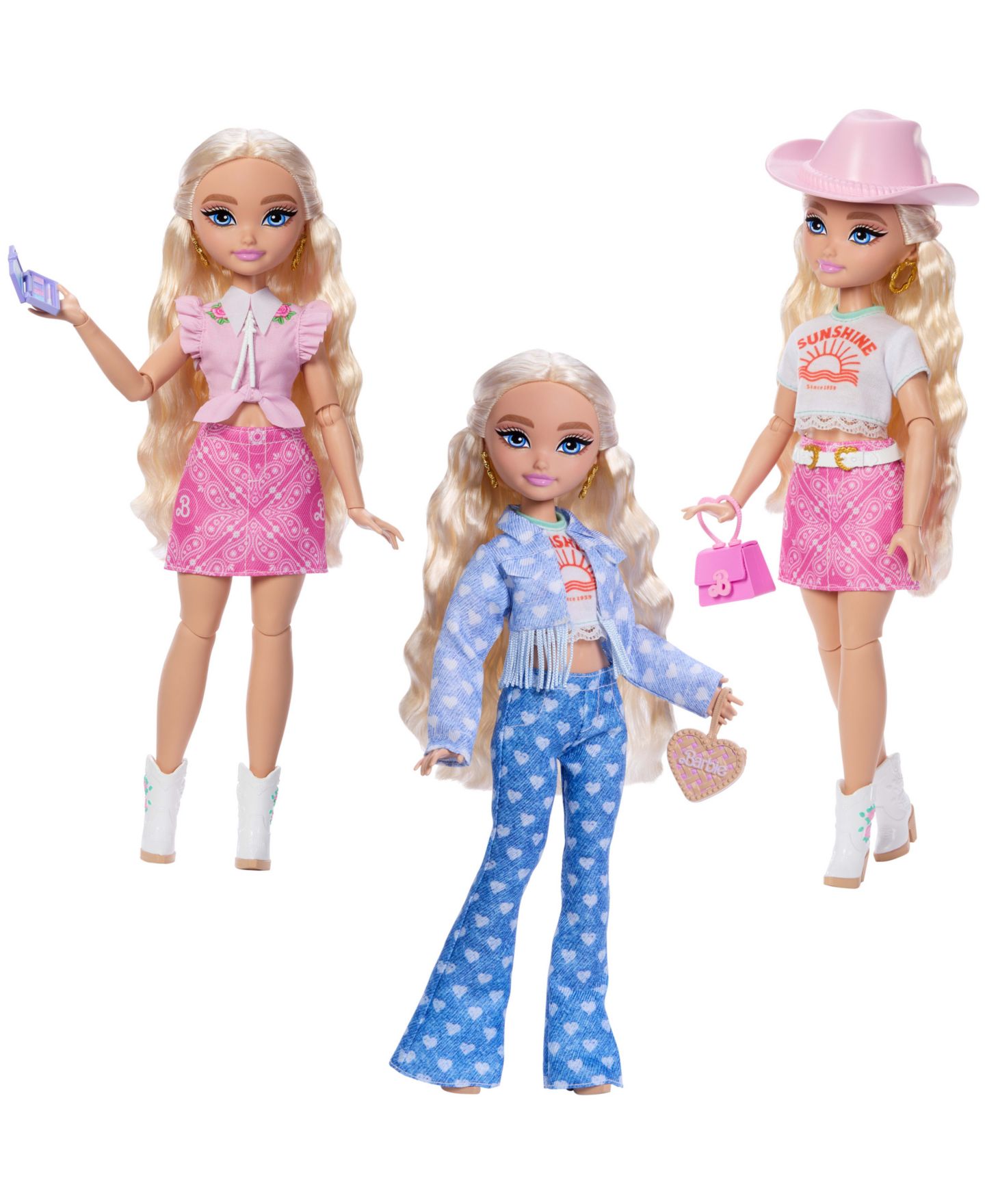Детские куклы Barbie Dream Besties Festival Looks Set with Barbie Malibu Doll — фото 5