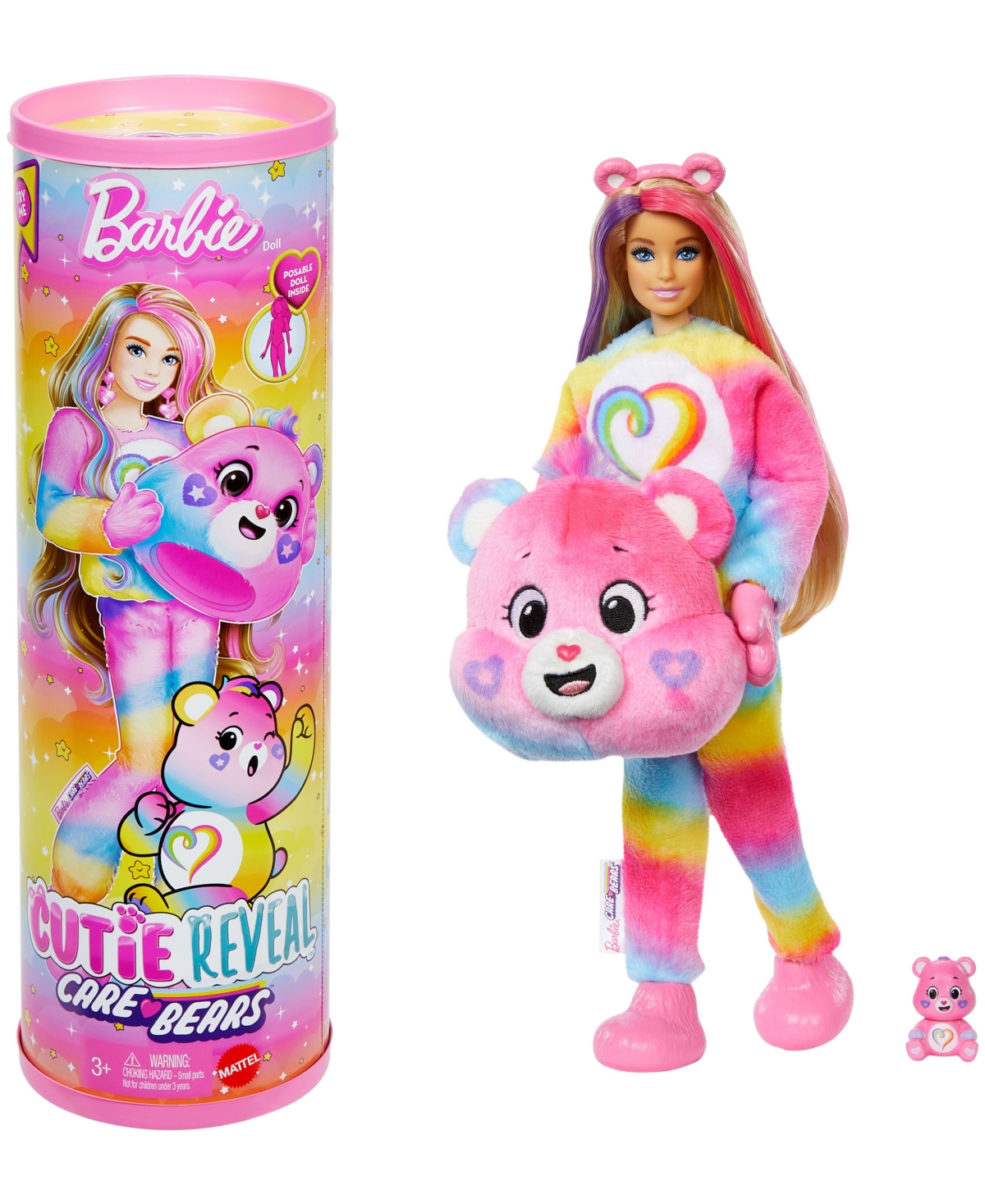 Barbie Cutie Reveal Care Bears Doll And Accessories In Multi