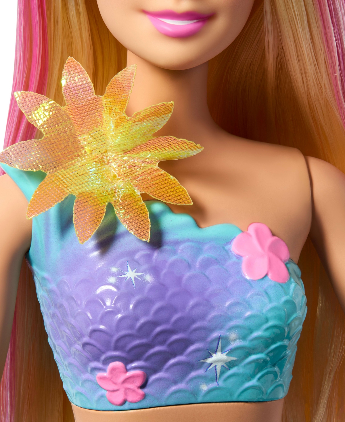Barbie Flower Magic Mermaid Toy Doll In Multi