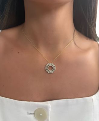 Nude Diamond Open Circle 20" Pendant Necklace (1-5/8 ct. t.w.) in 14k Gold