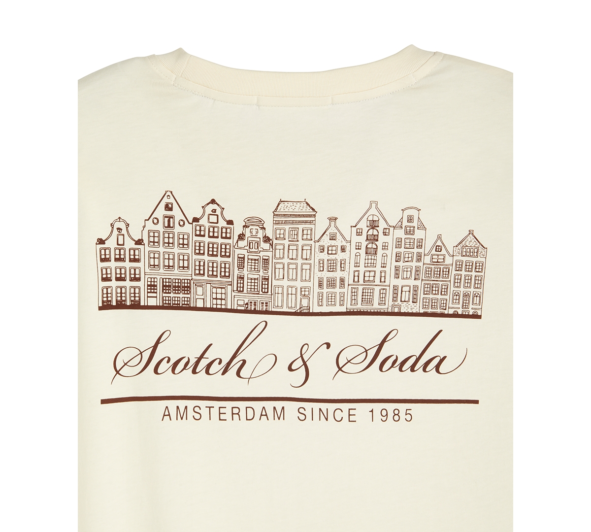 Scotch & Soda Men'sâ Amsterdam Graphic Short Sleeve T-shirt In White