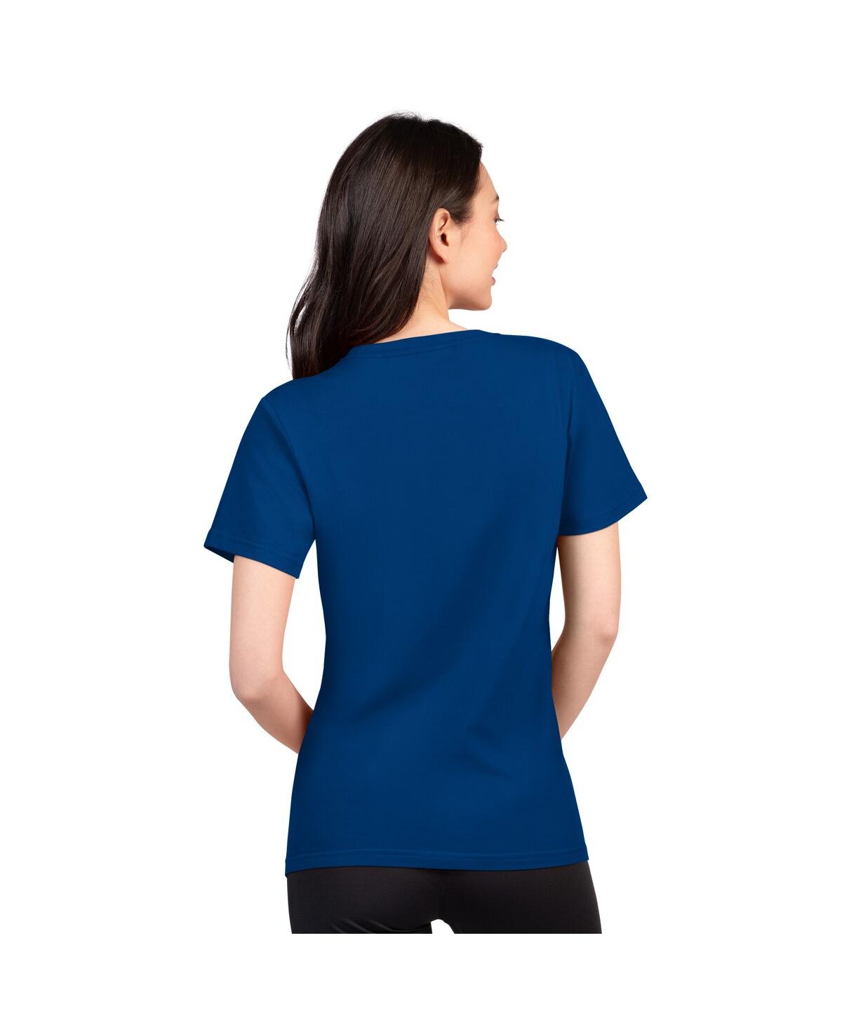 G-iii 4her By Carl Banks Women's Royal Indianapolis Colts Super-slim Lightweight Winning Crew T-shirt In Blue