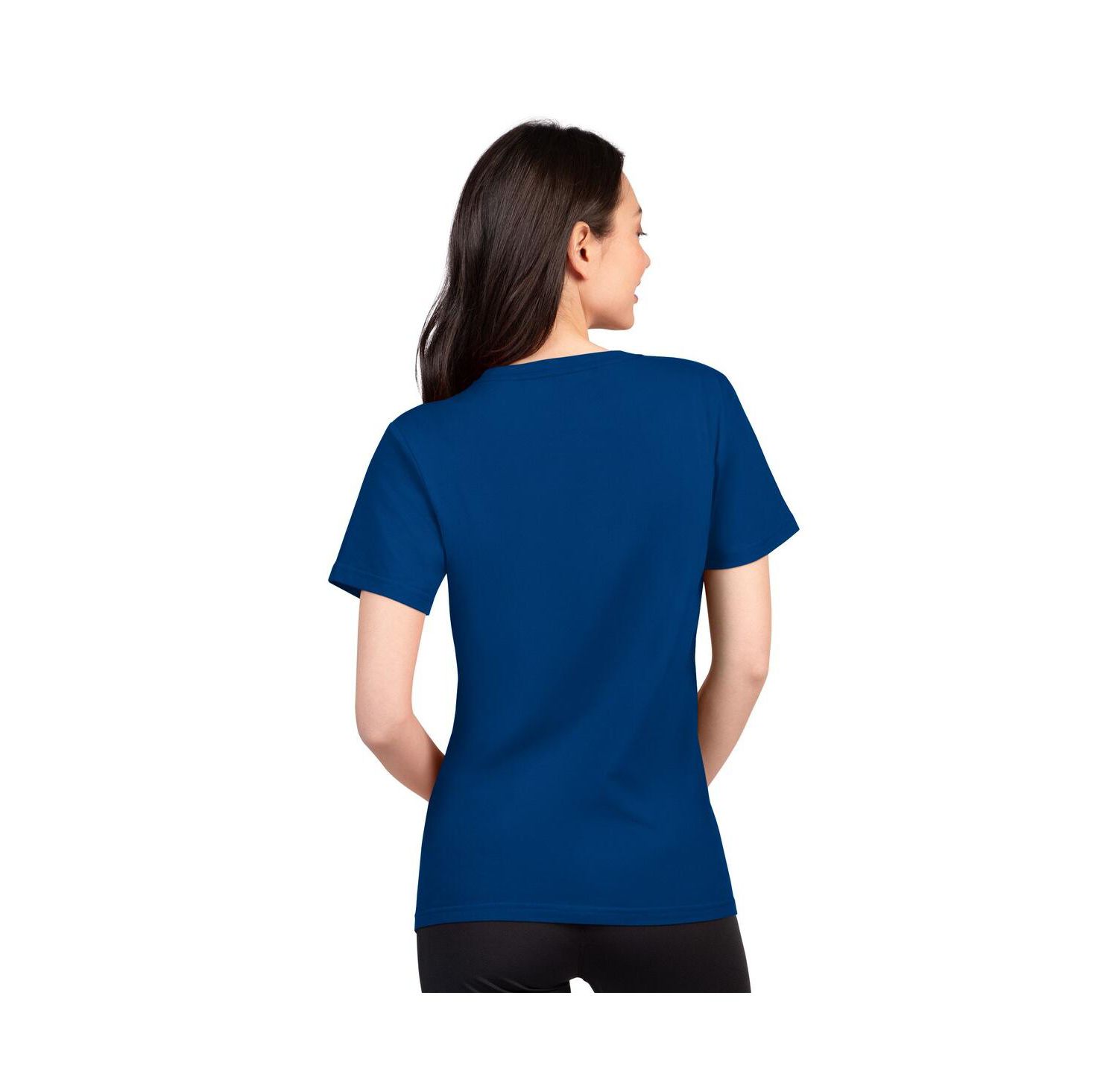 Women's Royal Indianapolis Colts Super-Slim Lightweight Winning Crew T-Shirt