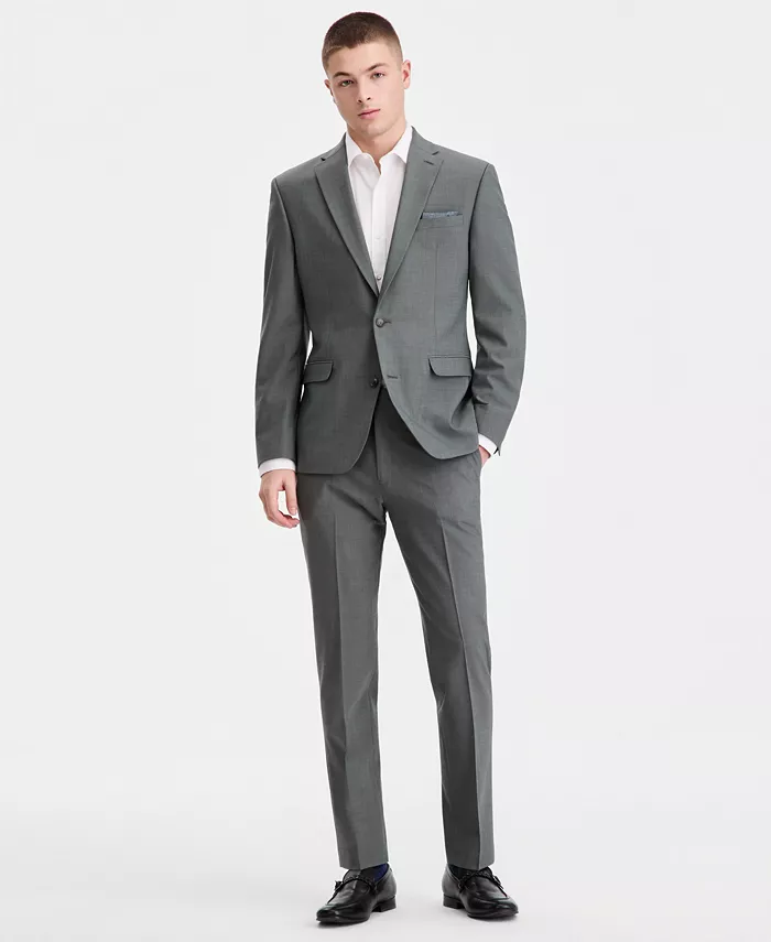 Men's Slim-Fit Wool-Blend Suit Separates - thumbnail 3