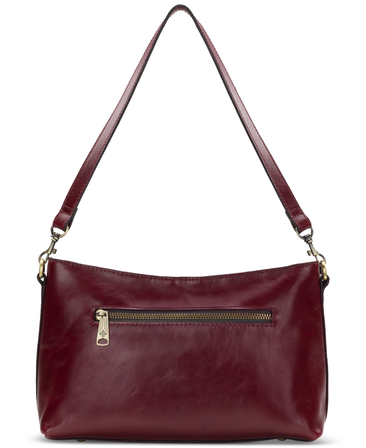 Patricia Nash Betta Medium Leather Crossbody, Created For Macy's In Burgundy