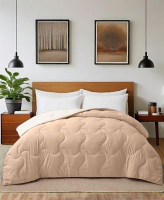 Lightweight Reversible Quilted Down Alternative Comforter, Full/Queen