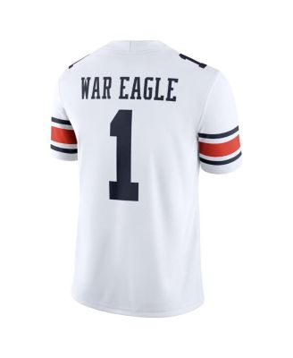 Men's White Auburn Tigers Away Football Game Jersey