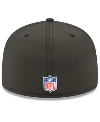 Men's Black Atlanta Falcons 2025 Sideline 59FIFTY Fitted Hat