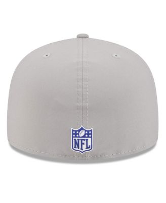 Men's Gray Buffalo Bills 2025 Sideline 59FIFTY Fitted Hat