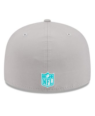 Men's Gray Miami Dolphins 2025 Sideline 59FIFTY Fitted Hat