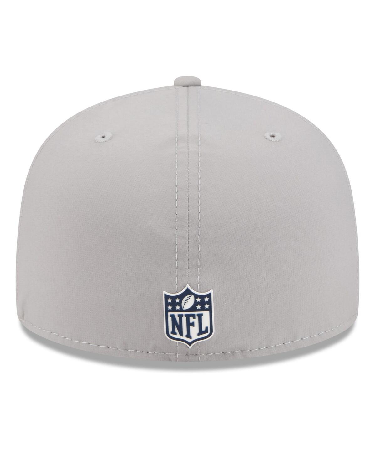 New Era Men's Gray New England Patriots 2025 Sideline 59fifty Fitted Hat In Gray