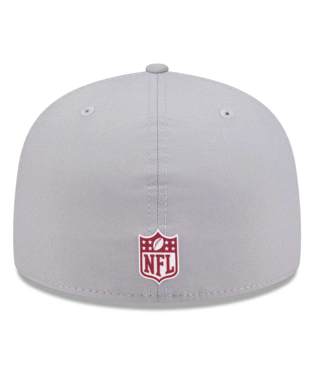 New Era Men's Gray Washington Commanders 2025 Sideline 59fifty Fitted Hat In Gray