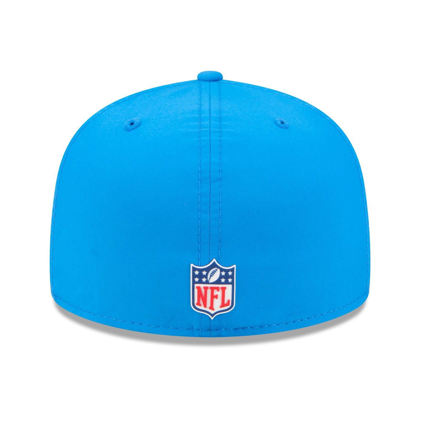 Мужская кепка New Era Blue Detroit Lions 2025 Sideline 59FIFTY Fitted Hat — фото 2