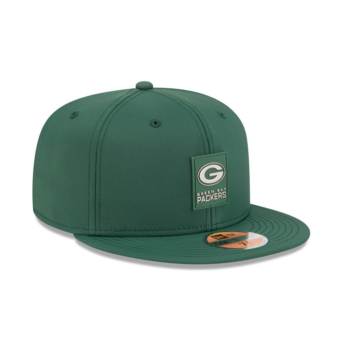 Мужская кепка New Era Green Green Bay Packers 2025 Sideline 59FIFTY Fitted Hat — фото 4