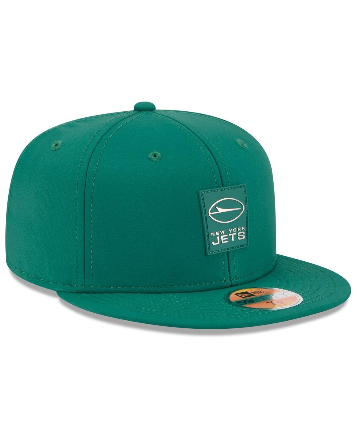 New Era Men's Green New York Jets 2025 Sideline 59fifty Fitted Hat In Green